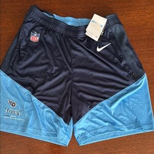Nike NFL Titans Blue Athletic Shorts Performance Design